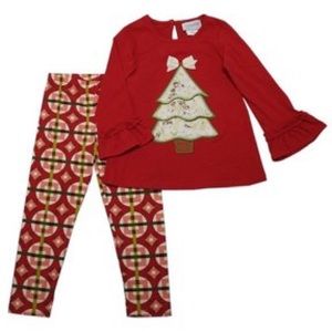 NWT! Emily Rose Embroidered Christmas Tree set